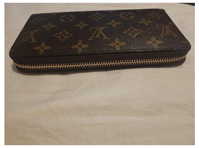 Cartera Louis Vuitton Zippy de piel marrón Castaño - vista 3