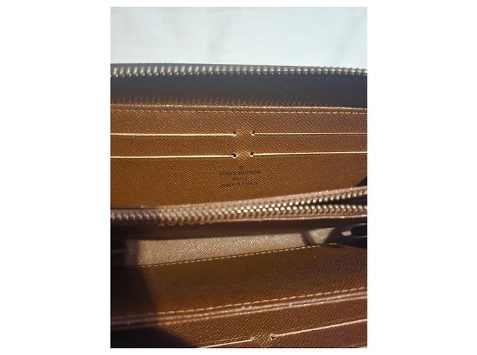 Cartera Louis Vuitton Zippy de piel marrón Castaño - vista 4