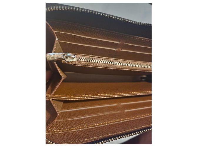Cartera Louis Vuitton Zippy de piel marrón Castaño - vista 5