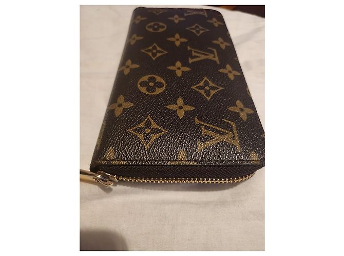 Cartera Louis Vuitton Zippy de piel marrón Castaño - vista 6