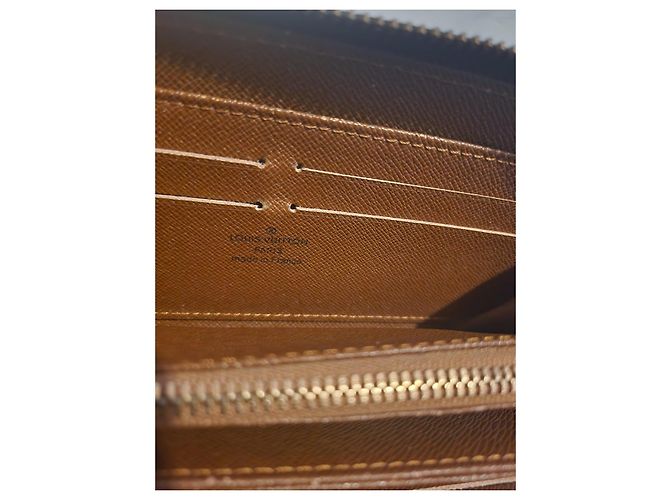 Cartera Louis Vuitton Zippy de piel marrón Castaño - vista 7