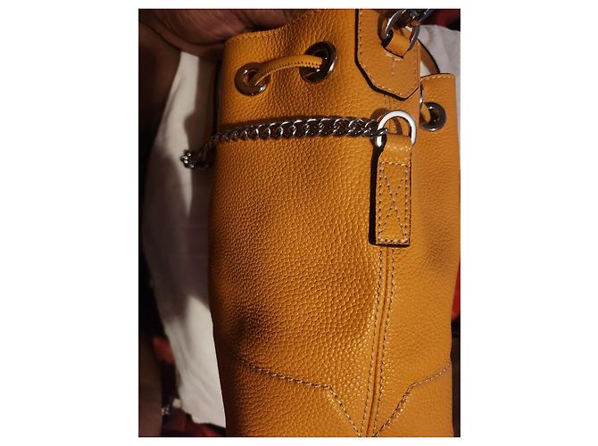 Borsa a mano Lancel in pelle gialla Giallo - vista 2
