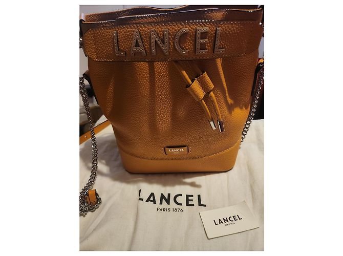 Borsa a mano Lancel in pelle gialla Giallo - vista 4