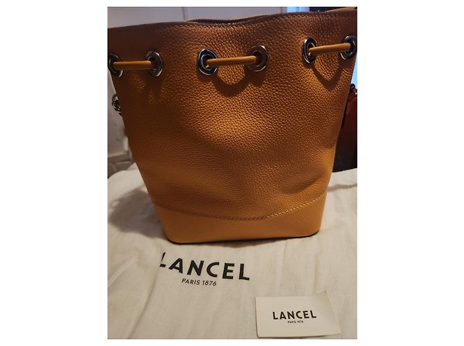Borsa a mano Lancel in pelle gialla Giallo - vista 8