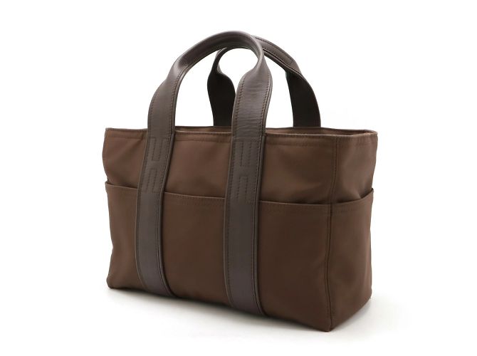 Hermès Borsa tote PM Acapulco Hermes Marrone - vista 3