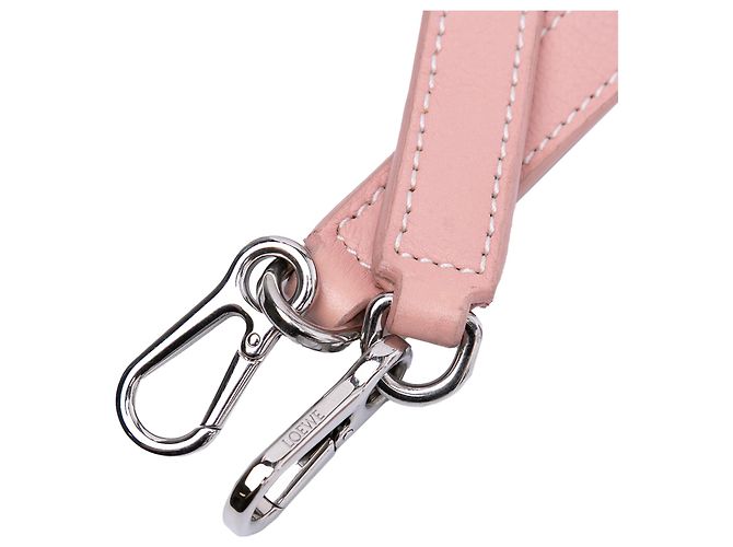 Borsa a cesta mini in pelle intrecciata a quadretti rosa LOEWE - vista 9