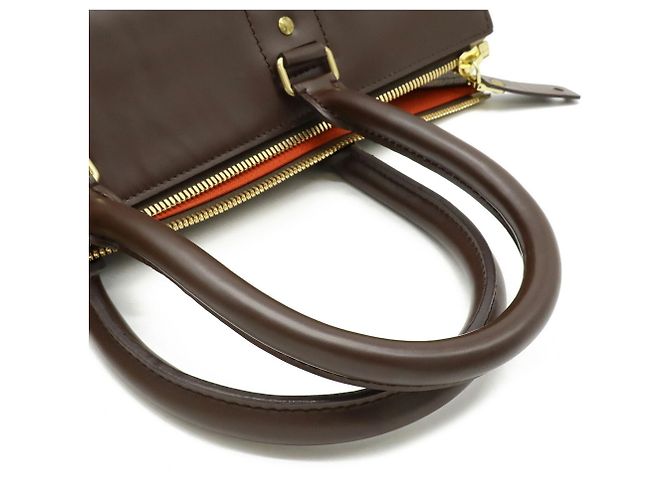 Borsa Boston Damier Greenwich PM Louis Vuitton Marrone - vista 5