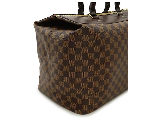 Borsa Boston Damier Greenwich PM Louis Vuitton Marrone - vista 6