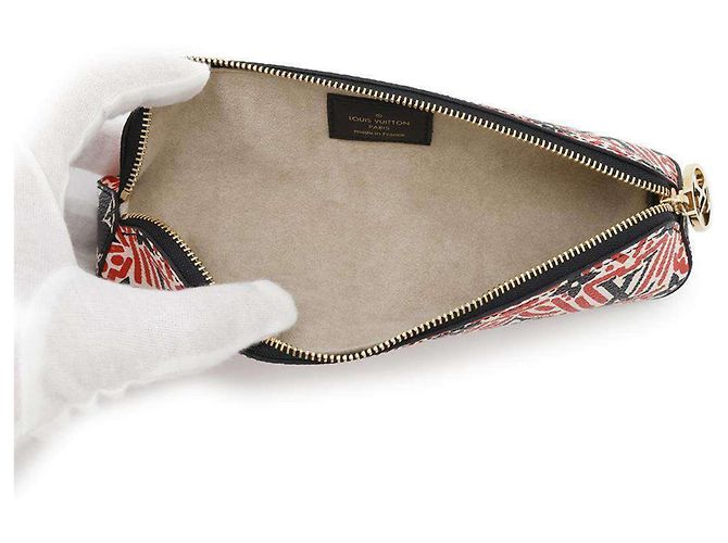 Monogramm Stiftetui von Louis Vuitton Rot Roh - Ansicht 4
