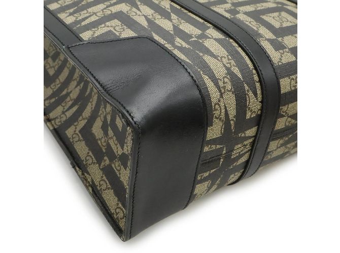 Borsa Tote Gucci GG Kaleidoscope Nero Beige - vista 4