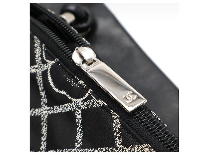 Chanel Essential Tote Bag Schwarz Weiß - Ansicht 7