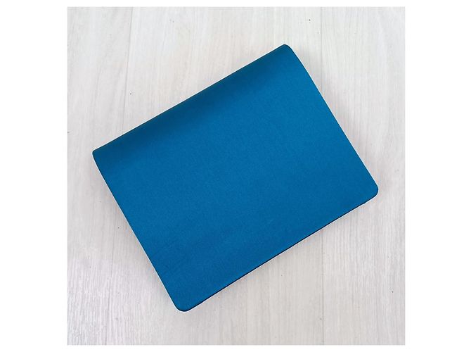 Yves Saint Laurent Pochette YSL blu da cerimonia vintage 90s Turchese - vista 2