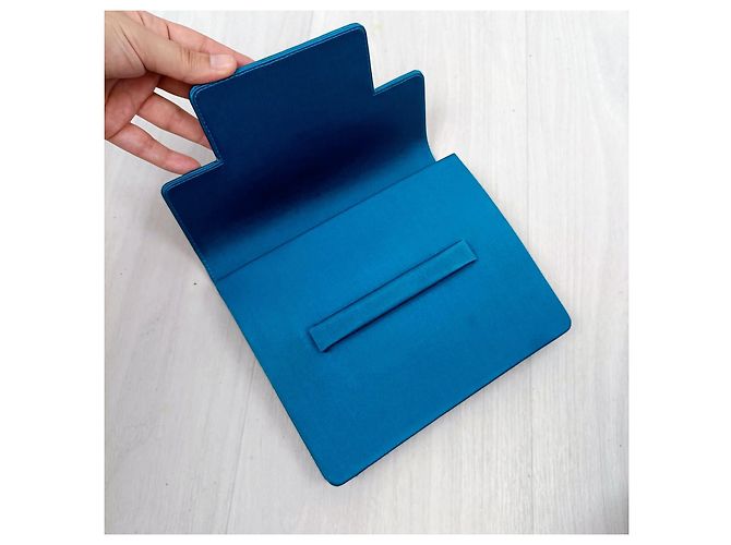 Yves Saint Laurent Pochette YSL blu da cerimonia vintage 90s Turchese - vista 6