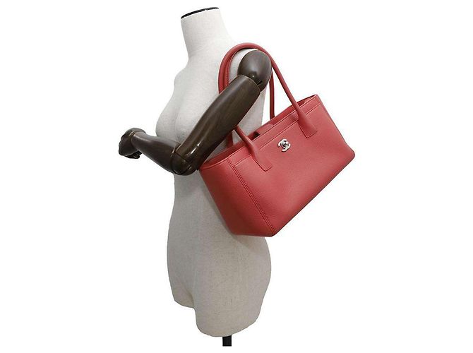 Executive Chanel rosa Leder Tragetasche Pink - Ansicht 4