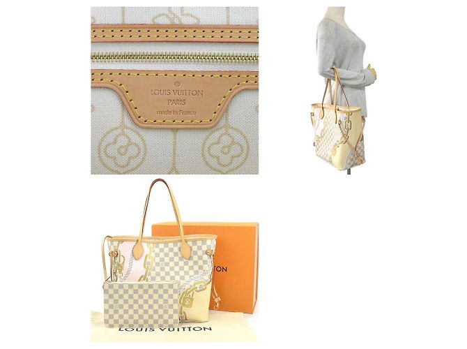 Borsa a mano Damier Azur Louis Vuitton Crudo - vista 5