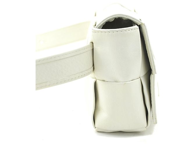 Marsupio in pelle bianca Bottega Veneta Bianco - vista 2