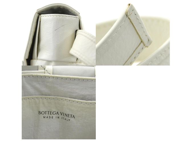 Marsupio in pelle bianca Bottega Veneta Bianco - vista 5