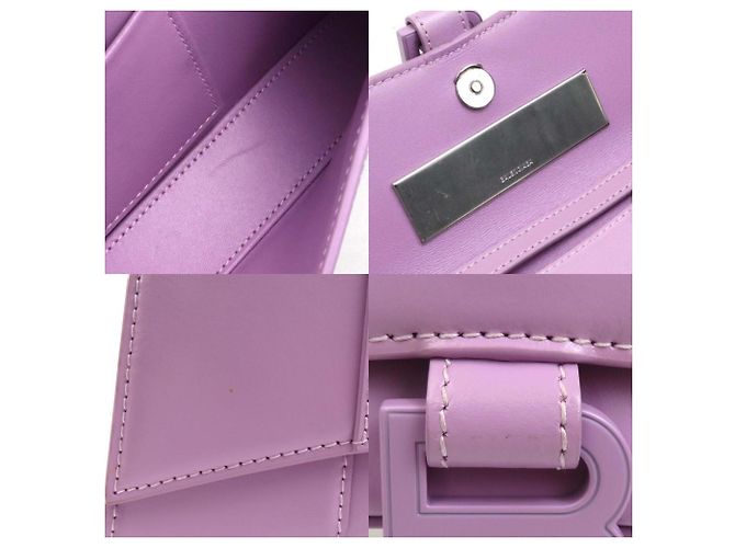 Everyday Borsa a Spalla in Pelle Hourglass di Balenciaga Rosa Porpora - vista 4