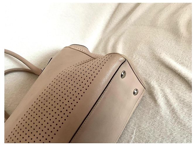 Borsa Coach in pelle beige - vista 11