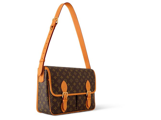Borsa Messenger Louis Vuitton Monogram Marrone - vista 3