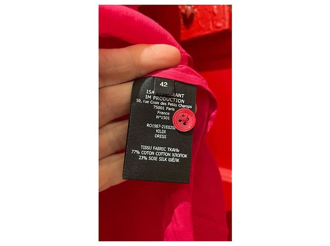 Vestido Isabel Marant de seda rojo Roja - vista 7