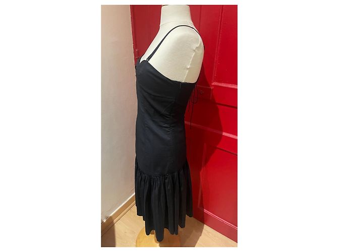 Roberto Cavalli Class Kleid Schwarz Wolle - Ansicht 2