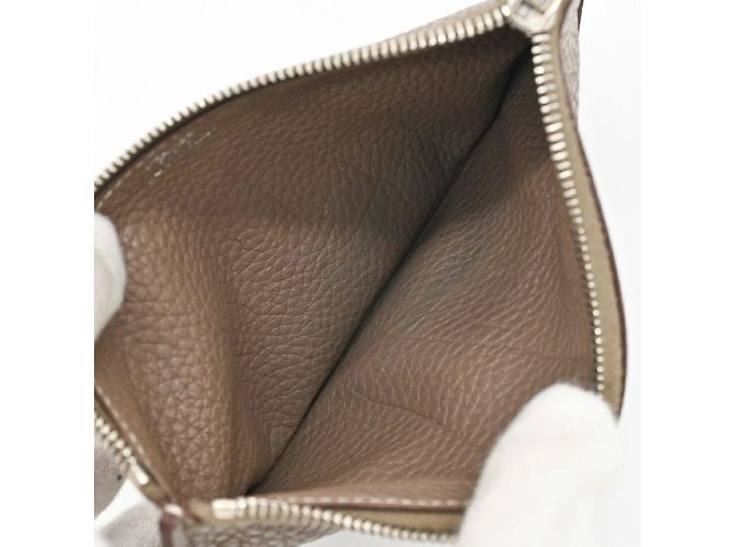 Hermès Hermes Dogon Duo GM Langbörse Grau Taupe - Ansicht 15