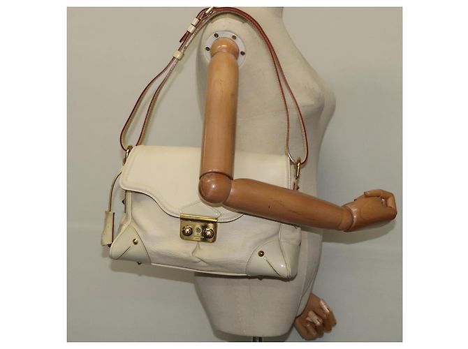 LOUIS VUITTON Schultertasche Suhari Resensual Weiß M95845 LV Auth 123753 - Ansicht 24