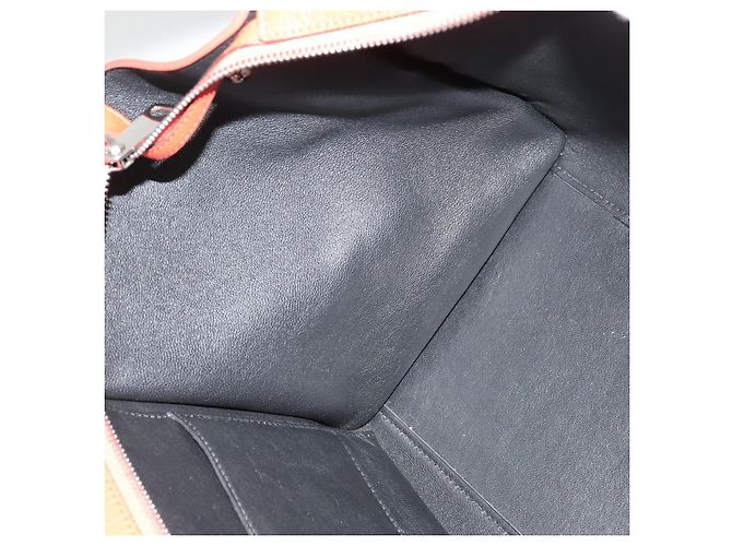 Céline CELINE Trapeze Medium Borsa a Mano Pelle Suede 2in1 Rossa Argento Auth gh084 Rosso - vista 19