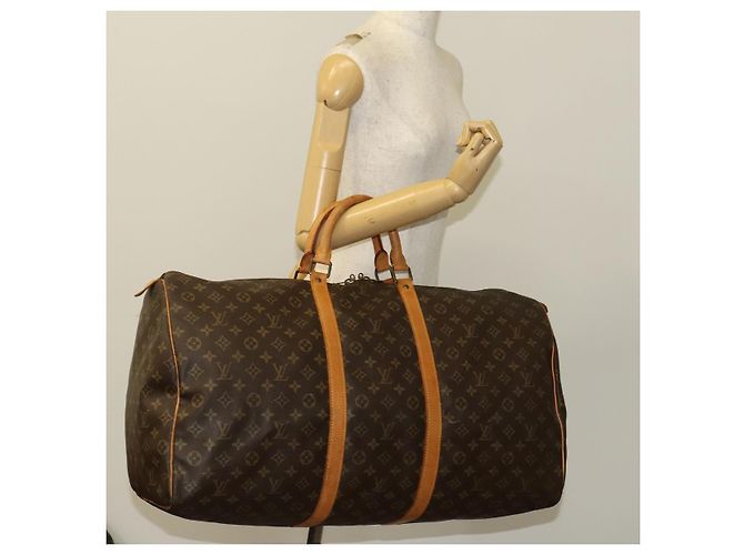 LOUIS VUITTON Monogram Keepall 60 Borsa Boston M41422 LV Auth 119896 Monogramma - vista 21