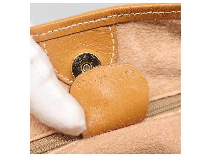 Gucci Borsa tote Micro GG Supreme in PVC beige oro 002 39 0173 Auth ki5697 D'oro - vista 21