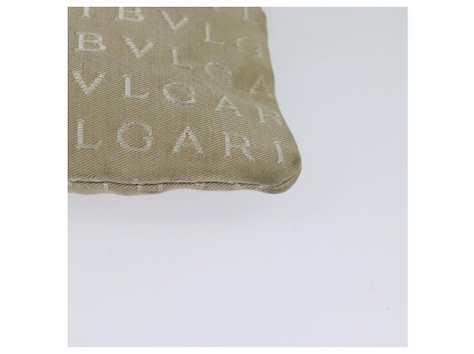 Bulgari BVLGARI Schultertasche aus Canvas Beige Silber Authentisch ar13574 - Ansicht 16