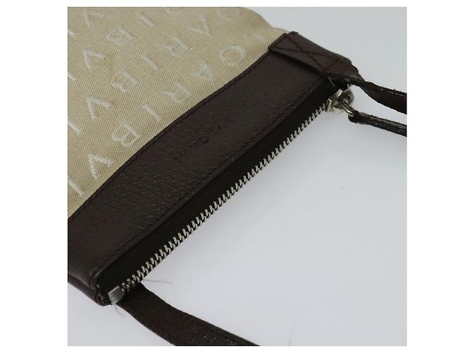 Bulgari BVLGARI Schultertasche aus Canvas Beige Silber Authentisch ar13574 - Ansicht 6