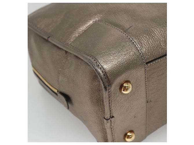 LOEWE Anagram Amazona 36 Borsa a mano in pelle tono oro Auth gh130 - vista 16