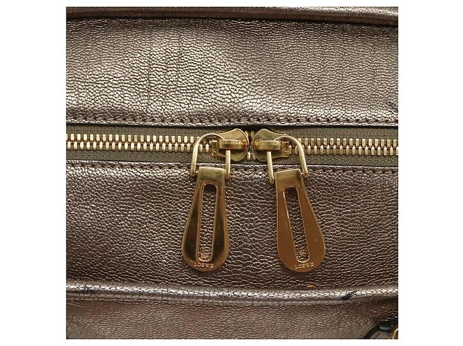 LOEWE Anagram Amazona 36 Borsa a mano in pelle tono oro Auth gh130 - vista 18