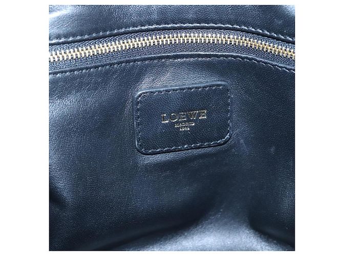 LOEWE Anagram Amazona 36 Borsa a mano in pelle tono oro Auth gh130 - vista 19
