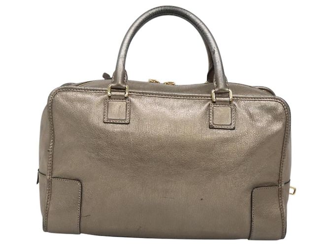 LOEWE Anagram Amazona 36 Borsa a mano in pelle tono oro Auth gh130 - vista 2