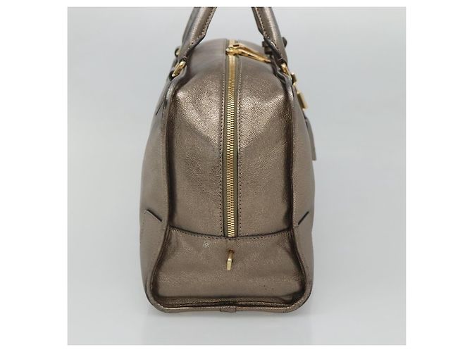 LOEWE Anagram Amazona 36 Borsa a mano in pelle tono oro Auth gh130 - vista 3