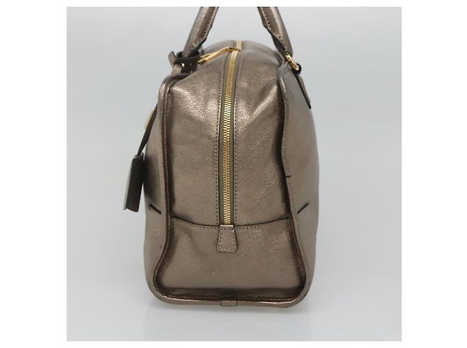 LOEWE Anagram Amazona 36 Borsa a mano in pelle tono oro Auth gh130 - vista 4