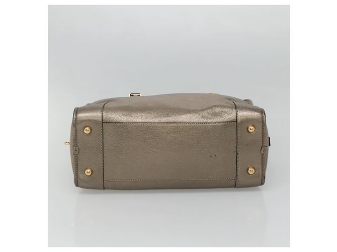 LOEWE Anagram Amazona 36 Borsa a mano in pelle tono oro Auth gh130 - vista 5