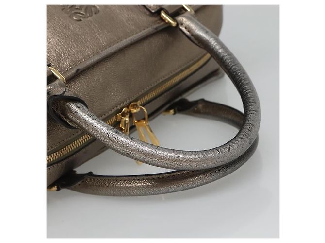 LOEWE Anagram Amazona 36 Borsa a mano in pelle tono oro Auth gh130 - vista 7