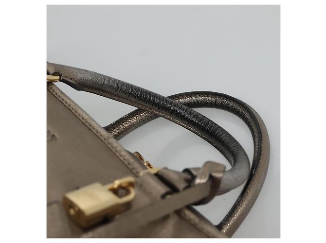 LOEWE Anagram Amazona 36 Borsa a mano in pelle tono oro Auth gh130 - vista 8