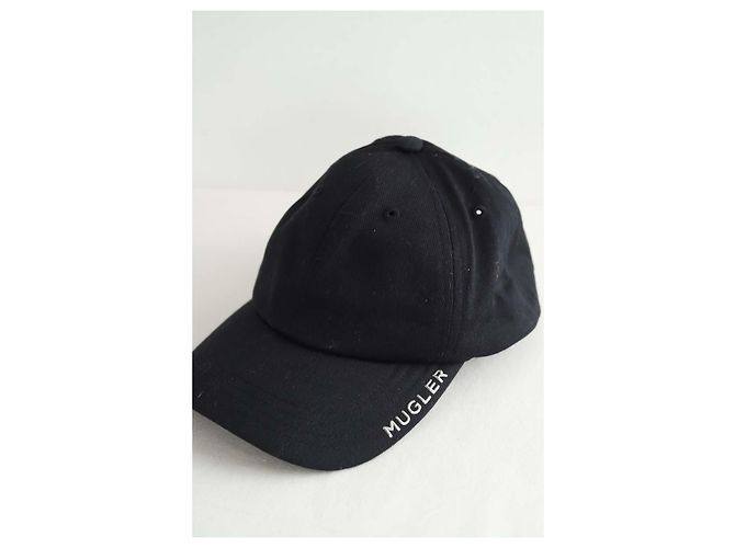 Thierry Mugler Gorra de algodón negra - vista 2
