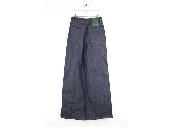 Lacoste Jeans dritti in cotone blu - vista 3