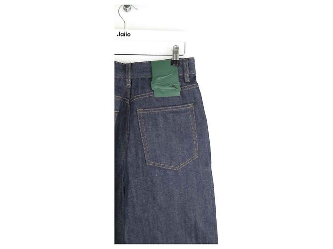 Lacoste Jeans dritti in cotone blu - vista 4