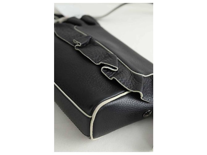 Paule Ka Bolso de hombro de cuero negro - vista 5
