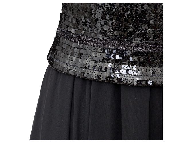 La Perla Ritmo di Perla Paillettenkleid Schwarz - Ansicht 10