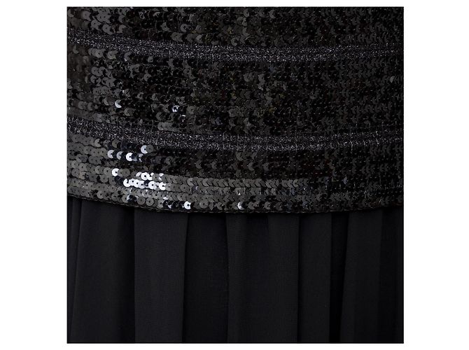 La Perla Ritmo di Perla Paillettenkleid Schwarz - Ansicht 11