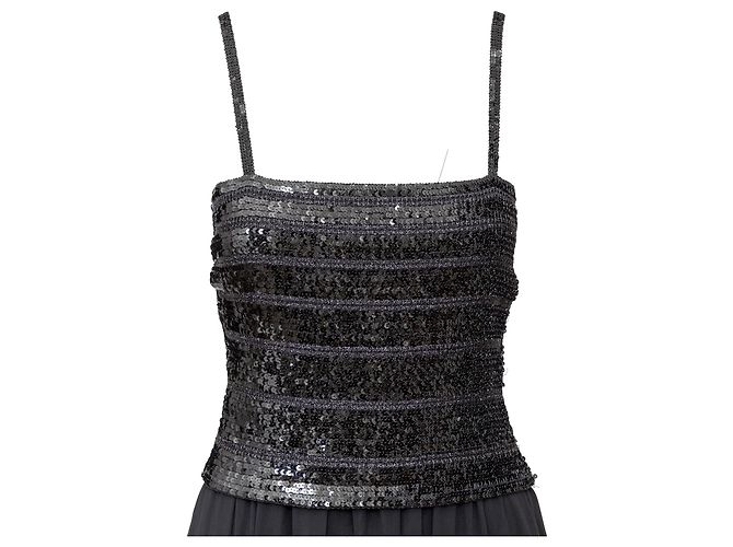 La Perla Ritmo di Perla Paillettenkleid Schwarz - Ansicht 4