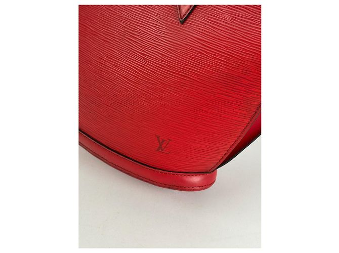 Vintage Louis Vuitton Saint Jacques EPI Leder Tasche rot - Ansicht 13